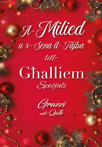 Picture of GHALLIEM SPECJALI MILIED KARTOLINA